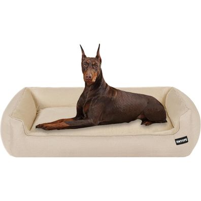 HMTOPE Hundebett, Hundesofa, Hundekissen, Hundekörbchen, abnehmbar & waschbar