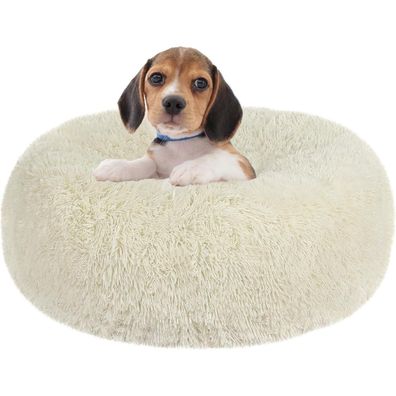 HMTOPE Orthopädisches Hundebett rund, Kuscheliges Hundekissen/Hundesofa