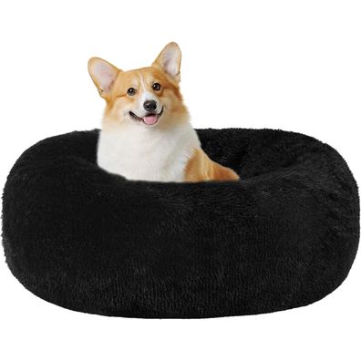 HMTOPE Orthopädisches Hundebett rund, Donut Kuscheliges Hundekissen, Waschbar