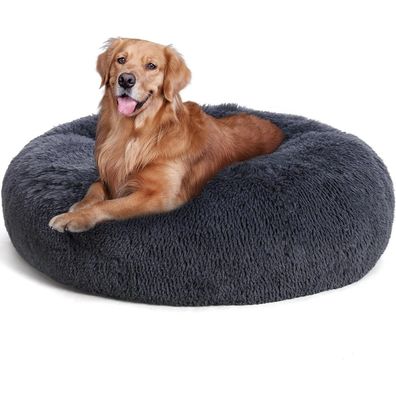 HMTOPE Orthopädisches Hundebett rund, Kuscheliges Hundekissen Donut, Waschbar