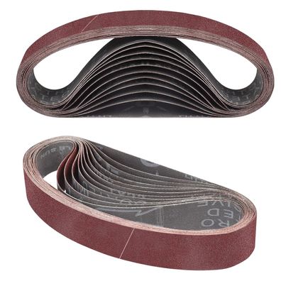 Stebruam Schleifbänder 30x533 mm, Körnung 80, 10 Stück für Bandschleifer