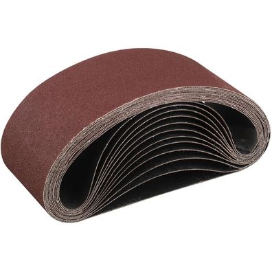 Stebruam Schleifbänder 75x457 mm, Körnung 100, 12 Stück