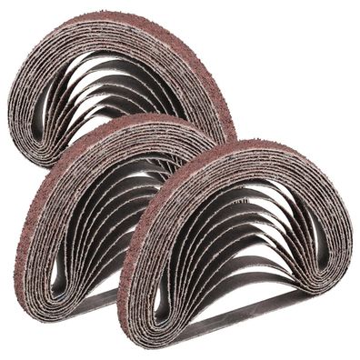 Stebruam Schleifband 10x330 mm, 40er Körnung, 30 Stück für Bandschleifer