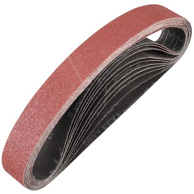 Stebruam Schleifbänder 40x760 mm, Körnung 60, 10 Stück für Bandschleifer