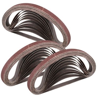 Stebruam 30 Stck. Schleifbänder 100 Körnung Aluminiumoxid 10x330 mm für