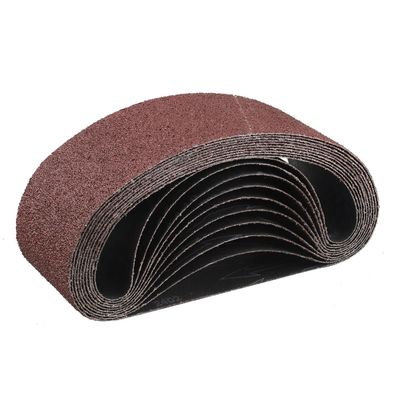 Stebruam Schleifband 75x533 mm, Körnung 40 - 10 Stück für Bandschleifer