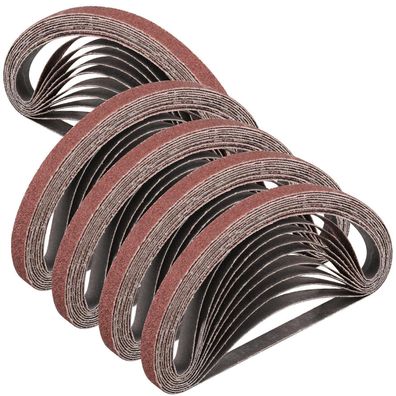 Stebruam 50 Stück Schleifbänder 13x457 mm, Körnung 60 für Bandschleifer