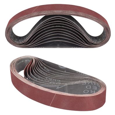 Stebruam Schleifbänder 30x533 mm, Körnung 100, 12 Stück