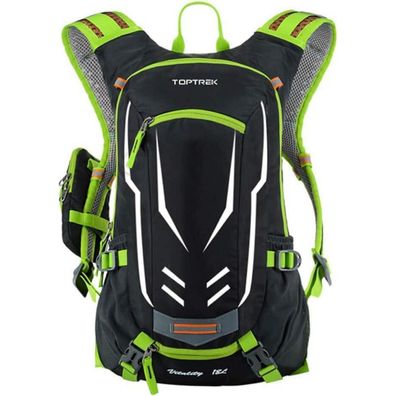 Toptrek 18L Ultraleichter Fahrradrucksack mit Regenschutz, Helmabdeckung