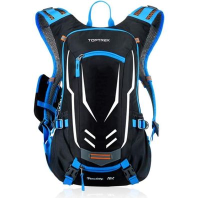 Toptrek 18L Ultraleichter Fahrradrucksack mit Regenschutz, Helmabdeckung und