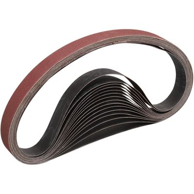 Stebruam Schleifbänder 25x762 mm, 15 Stück, Körnung 150 für Bandschleifer