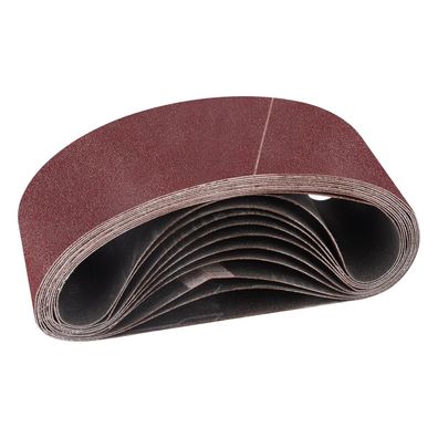 Stebruam Schleifbänder 65x410 mm, Körnung 80, 8 Stück