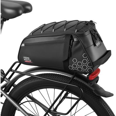 Kemimoto 2-in-1 Fahrrad-Gepäckträgertasche, 11L, wasserabweisend, mit