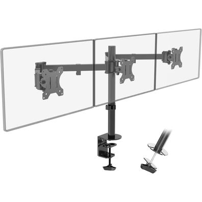 Putorsen Monitor Tischhalterung für 3 Monitore 13"-27" LCD LED TV Bildschirme