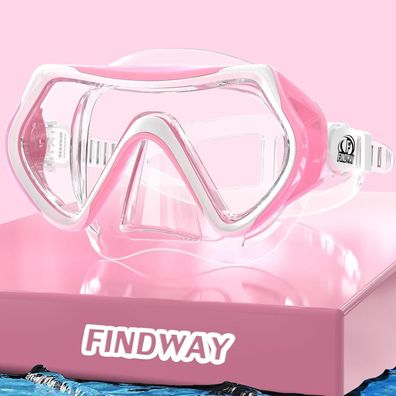 Findway Taucherbrille Erwachsene & Teenager, Tauchmaske mit HD Hartglas