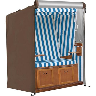 FINEW Strandkorb Schutzhülle Winterfest 135x105x175/140cm, 420D Oxford Gewebe