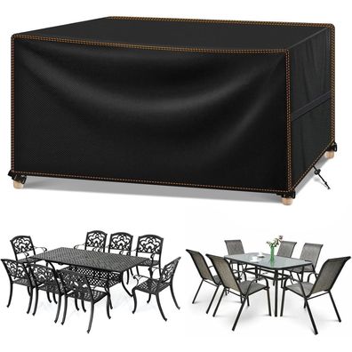 MUPAS Abdeckplane für Gartenmöbel, 150x90x75cm, 420D Oxford Gewebe, Wasserdicht