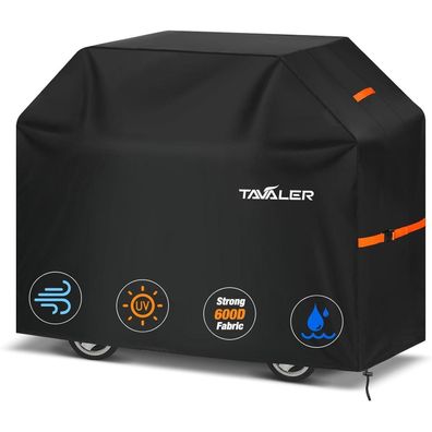 Tavaler Grillabdeckung 145x60x120 cm, wetterfeste 600D Oxford Stoffhaube für