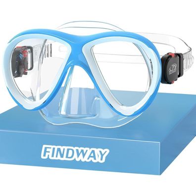 Findway Kinder Taucherbrille mit 180° Panorama Sicht, verstellbarem