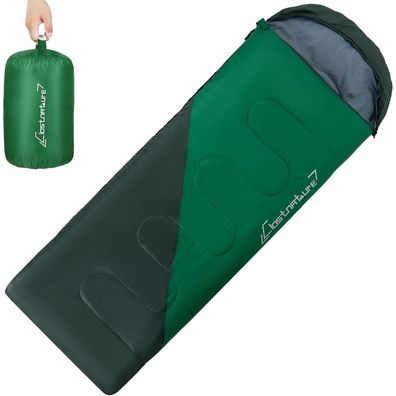 Clostnature Leichter Deckenschlafsack Grün 1.3kg - Ideal für Camping, Wandern