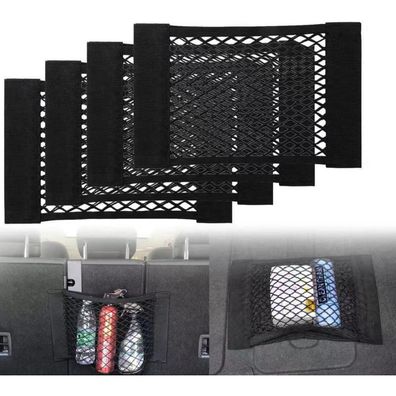 Einesin Kofferraumnetz 4 Stück, Universal Gepäcknetz für Auto/SUV, elastisch