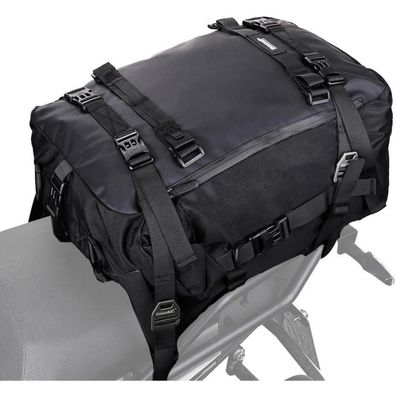 Rhinowalk Multifunktionale Motorradtasche / Gepäcktasche, 10/20/30L, Schwarz