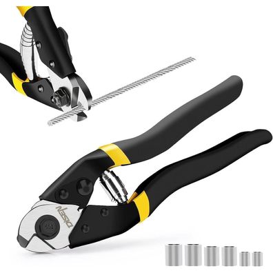 DISEN Drahtseilschneider bis 5mm für Stahlseile, Schwerlast-Kabelschneider