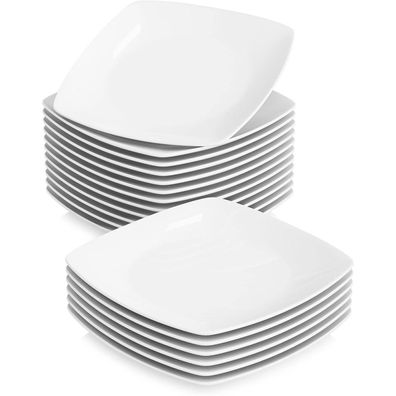 Malacasa Serie Julia 18-teiliges Set Kleine Flachteller aus Porzellan für 18