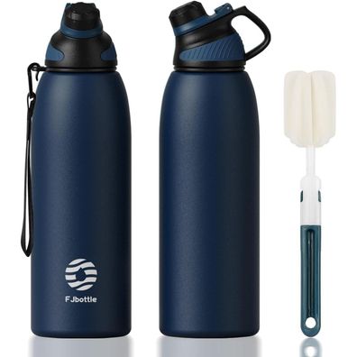 FJbottle Edelstahl Trinkflasche Sport mit Magnetischem Deckel, BPA-Frei