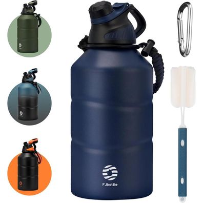 Fjbottle Edelstahl Trinkflasche 1900ml mit Magnetischem Deckel, BPA-Frei