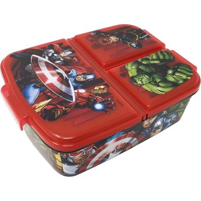 Theonoi Kinder Brotdose Lunchbox mit 3 Fächern, BPA frei, Avengers Heroes