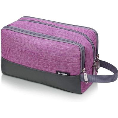WANDF Kulturbeutel Herren & Damen, Lila - Vielseitige Reisetasche mit