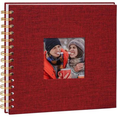 Vienrose Fotoalbum zum Selbstgestalten, 20,5 x 20,5 cm, DIY Scrapbook