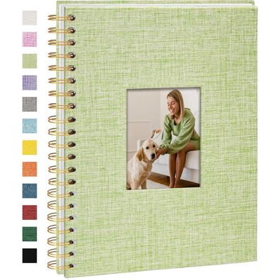 Vienrose DIY Scrapbook Fotoalbum zum Selbstgestalten, 28 x 20,5 cm, Leinen