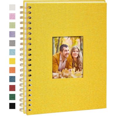 Vienrose DIY Scrapbook Fotoalbum zum Selbstgestalten, 28 x 20,5 cm, 80 Weiße