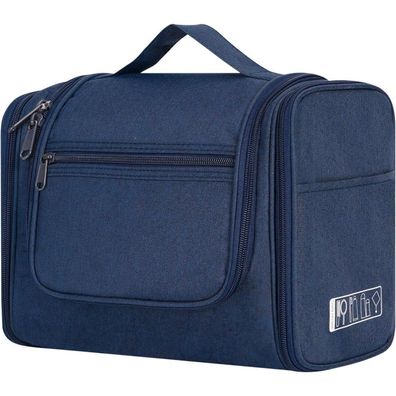 WANDF Große Waschtasche zum Aufhängen, Kulturtasche für Damen und Herren, Blau