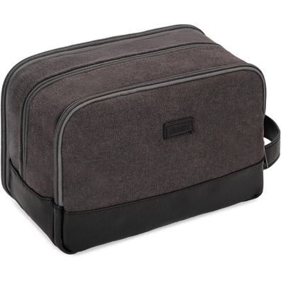 WANDF Kulturtasche für Herren, Reise-Kulturtasche aus Canvas, wasserabweisende