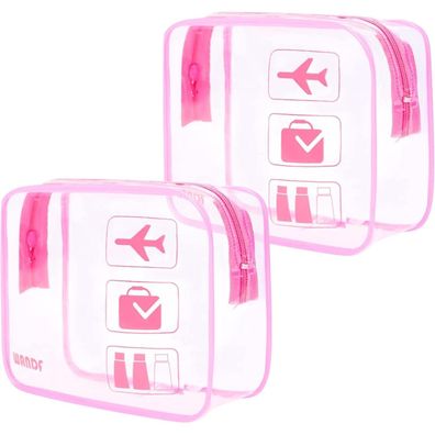 WANDF Kulturbeutel Transparent, Kulturtasche für Flüssigkeiten, Kosmetiktasche