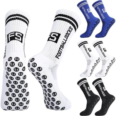 Apricitie 3 Paar Kinder Fußballsocken Anti Rutsch Grip Sportsocken für