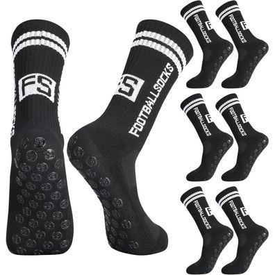 Apricitie 3 Paar Kinder Fußballsocken Anti Rutsch Grip für Sport & Alltag