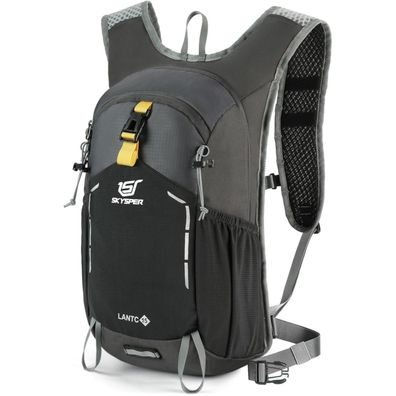 Skysper Wanderrucksack Herren 15L Grau - Klein, leicht und vielseitig für
