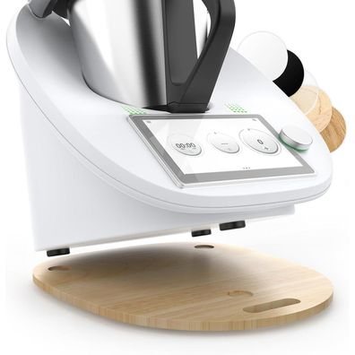 Siegvoll Gleitbrett für Thermomix TM6 TM5 aus Holz - Müheloses Verschieben mit
