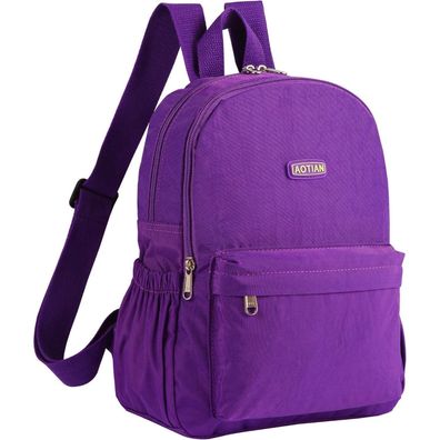 AOTIAN Kleiner Wander Rucksack Damen Lila - Leicht, Wasserabweisend, Robust für