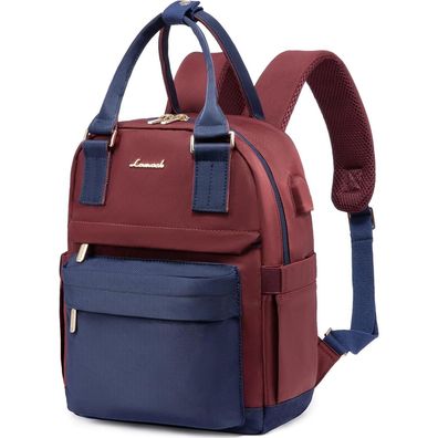 Lovevook Rucksack Damen Klein, Wasserdicht 2 in 1 Cityrucksack Handtasche, Mini
