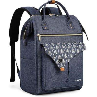Lekesky Rucksack Damen Laptop Rucksack 15,6 Zoll Schulrucksack Daypack mit Anti