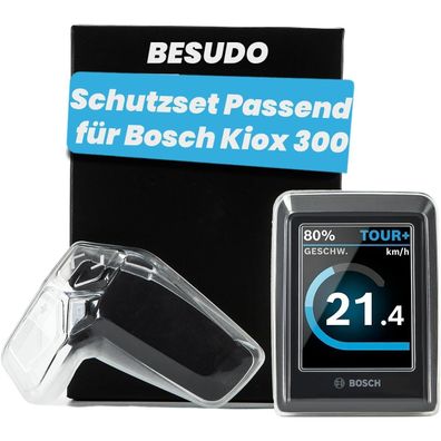 Besudo Schutzhülle-Set für Bosch Kiox 300 Display & LED Remote