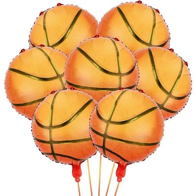 Aurasky Luftballons Basketball, 12 Stück 18 Zoll Folienballons, Riesen Ballons