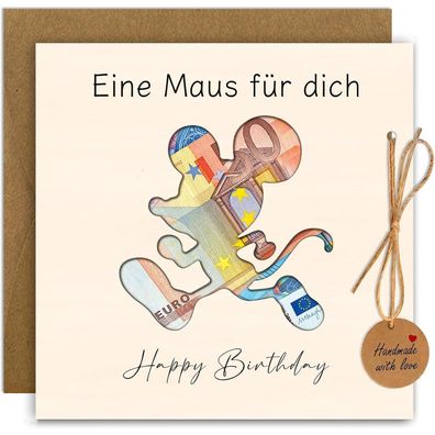 Luckeey Geldgeschenke Geburtstag mit Umschlägen, Lustige Geburtstagskarte