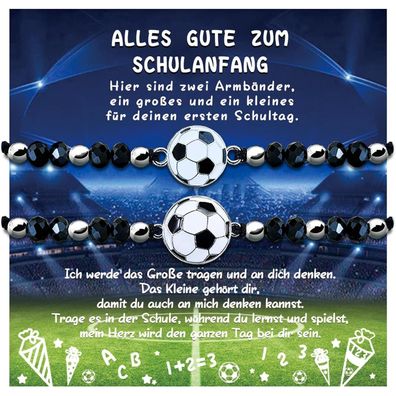 Fussball Armband Set für Schulkinder 2025 - Motivierendes Geschenk zur