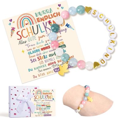 iZoeL Einschulung Geschenk Mädchen Armband 2025 Schulkind Schultüte Füllung